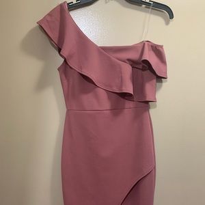 Midi dress violet